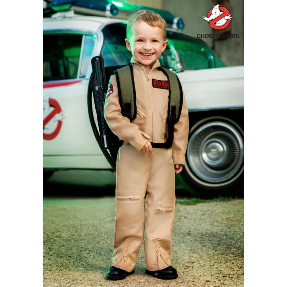 Ghostbusters Deluxe Halloween Costume Size 18+months - 2T plus Proton Pack NWT - Picture 3 of 13